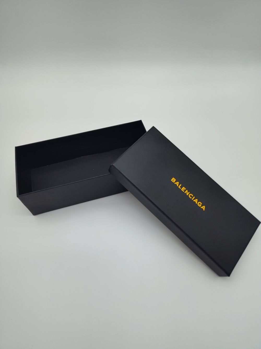 BALENCIAGA Black Gold Logo Presentation Gift Box Designer Packaging